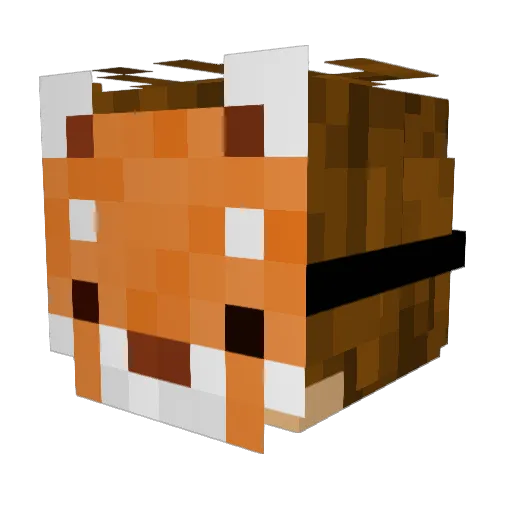 Kuna1guy Minecraft avatar head, 3D render