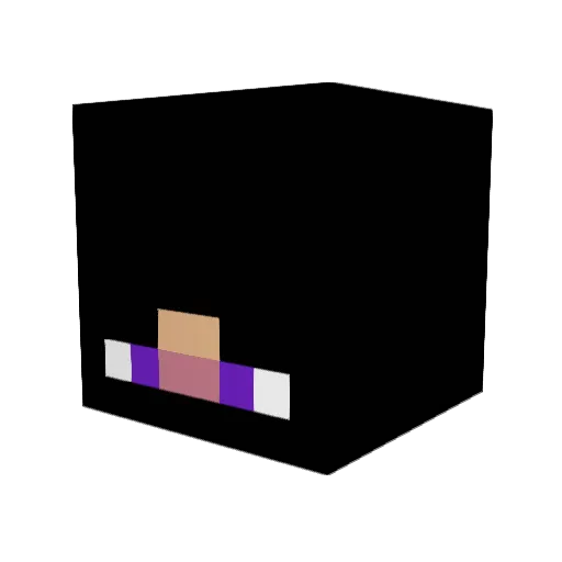 Kunaami Minecraft avatar head, 3D render