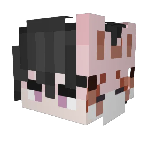 KunaiBlade Minecraft avatar head, 3D render