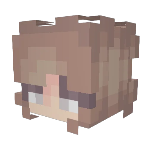 KunariT Minecraft avatar head, 3D render