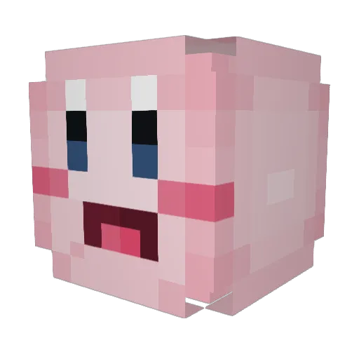 Kunatiq Minecraft avatar head, 3D render
