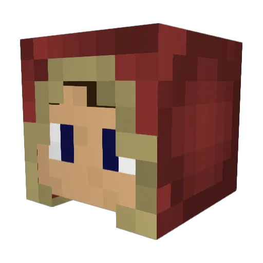 Kuncan Minecraft avatar head, 3D render