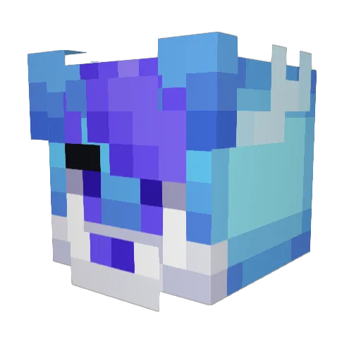 KundaChem Minecraft avatar head, 3D render