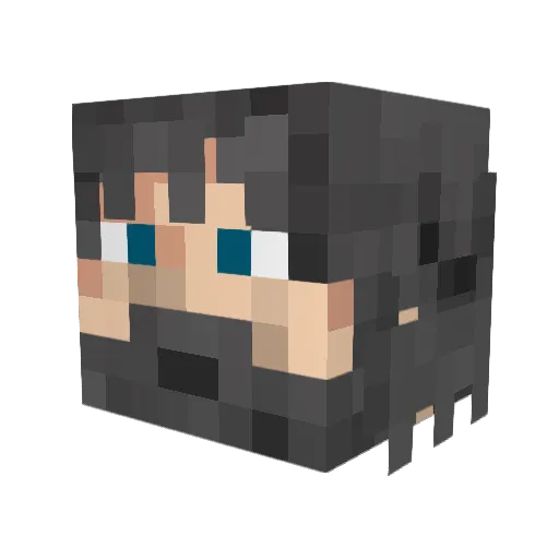 Kunem Minecraft avatar head, 3D render