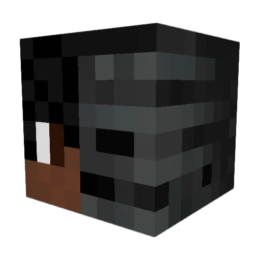 Kunesxd Minecraft avatar head, 3D render