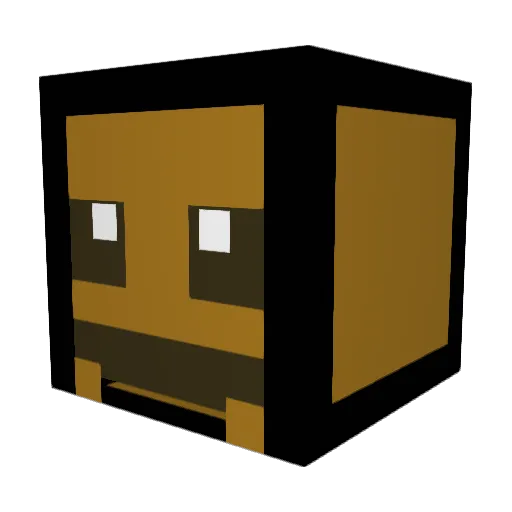 KungDrew Minecraft avatar head, 3D render