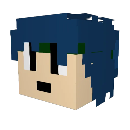 KungElsas Minecraft avatar head, 3D render