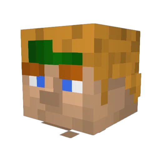 KungJoel Minecraft avatar head, 3D render