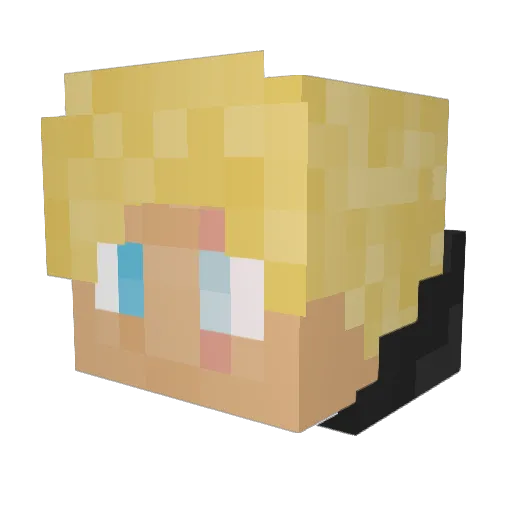 Kung_Arthur_06 Minecraft avatar head, 3D render