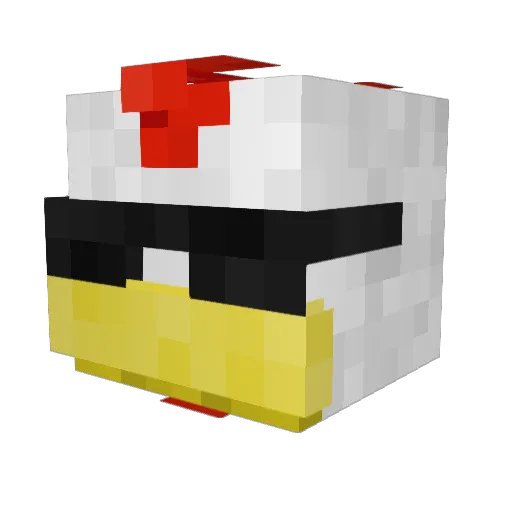 Kung_Fu_Pandas Minecraft avatar head, 3D render