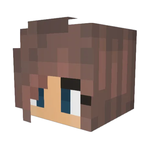 Kung_Gustav Minecraft avatar head, 3D render