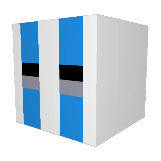 Kung_Perss0n Minecraft avatar head, 3D render