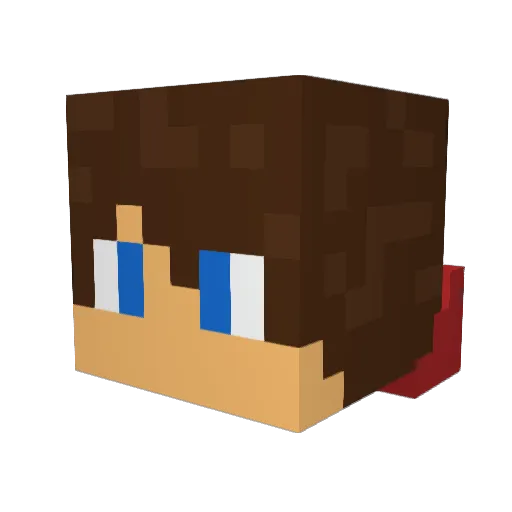 Kungan01 Minecraft avatar head, 3D render