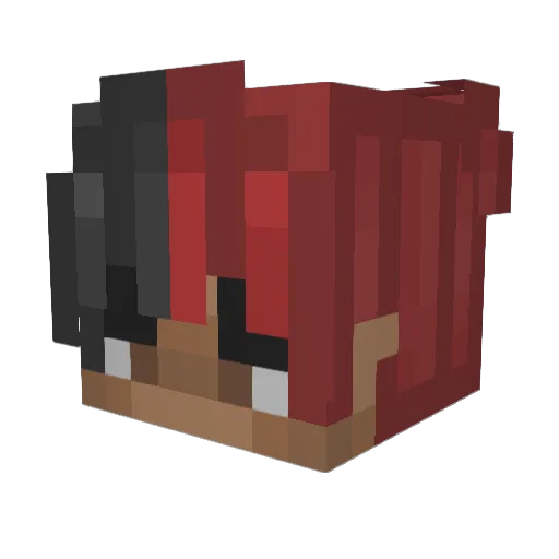 Kungarnaspelar Minecraft avatar head, 3D render
