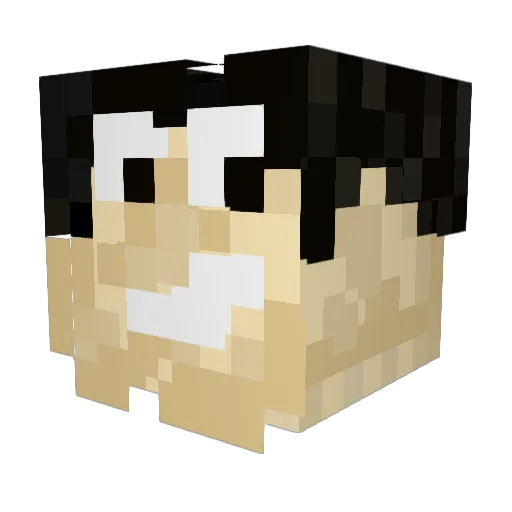 Kungfu_Andy Minecraft avatar head, 3D render