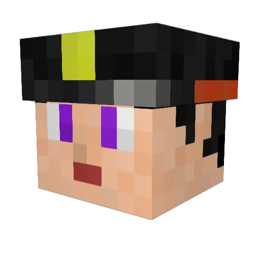 Kungfu_WD Minecraft avatar head, 3D render