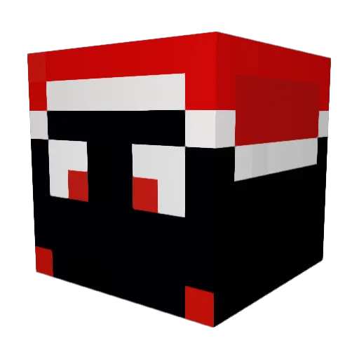 Kungpan Minecraft avatar head, 3D render
