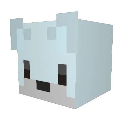 Kunn0 Minecraft avatar head, 3D render