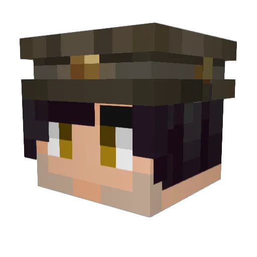 KunoDLK Minecraft avatar head, 3D render