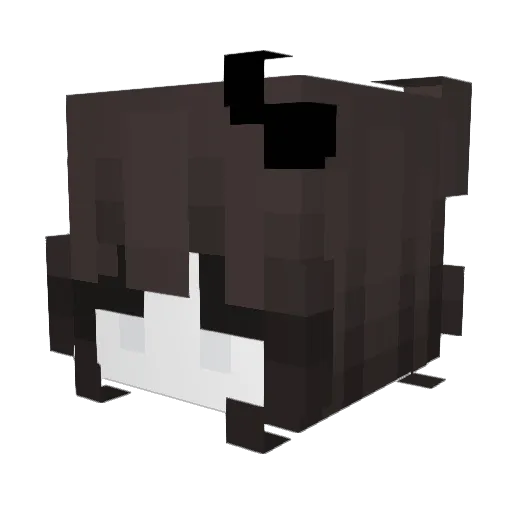 Kunoramii Minecraft avatar head, 3D render
