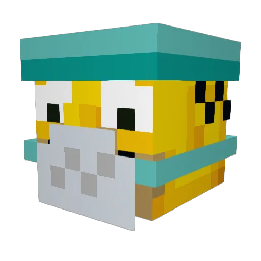 Kunzi131 Minecraft avatar head, 3D render