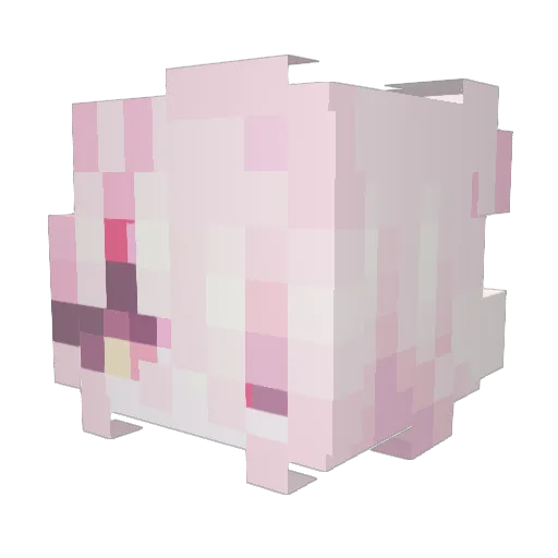 KuoLovesU Minecraft avatar head, 3D render