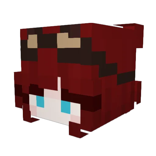 KupaGarra Minecraft avatar head, 3D render