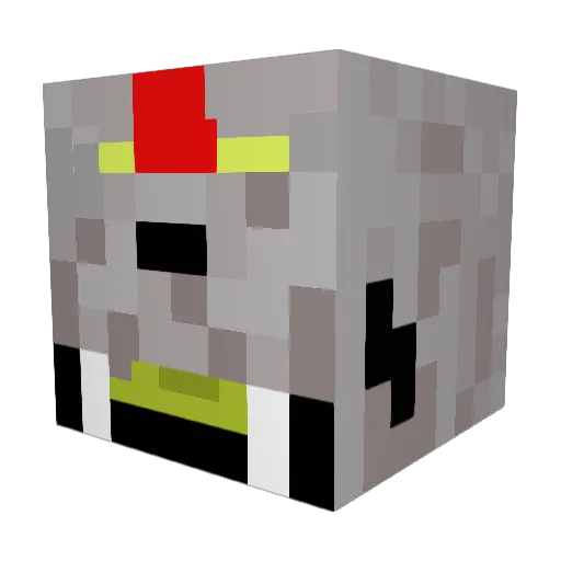 Kupfi Minecraft avatar head, 3D render