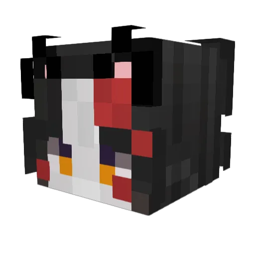 Kupier Minecraft avatar head, 3D render