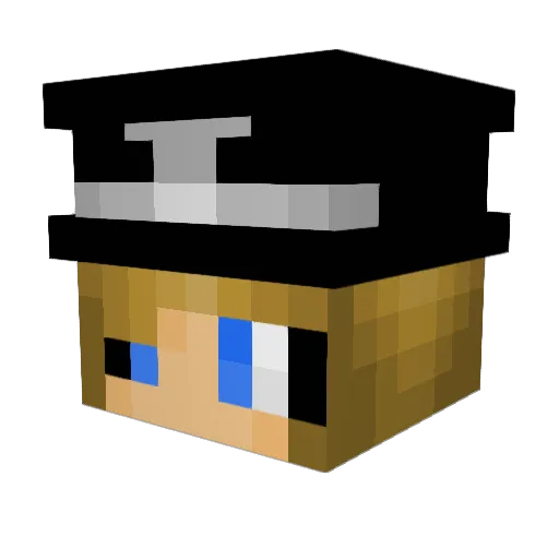 Kuppenkas Minecraft avatar head, 3D render