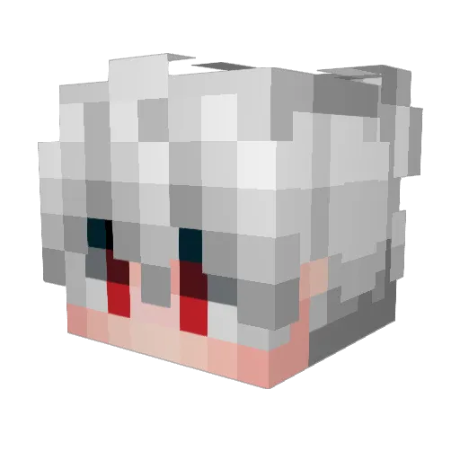 Kupysha Minecraft avatar head, 3D render