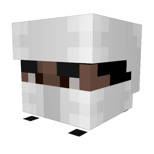 Kuqert Minecraft avatar head, 3D render