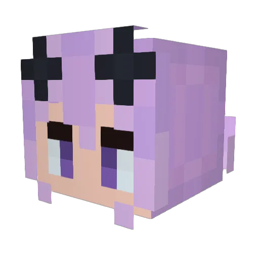 Kur055 Minecraft avatar head, 3D render