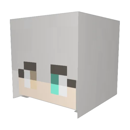 Kur0den0010 Minecraft avatar head, 3D render