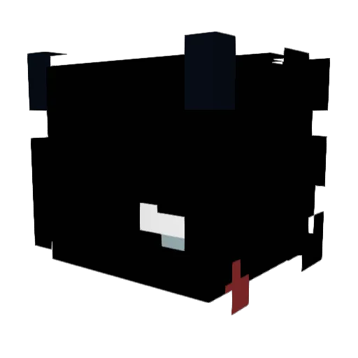 Kur3nai Minecraft avatar head, 3D render