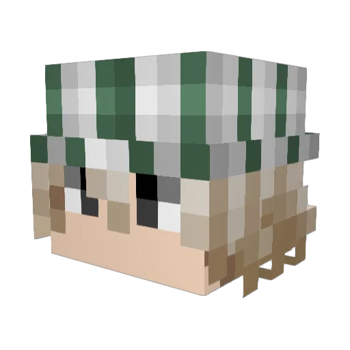 KurOosh10 Minecraft avatar head, 3D render