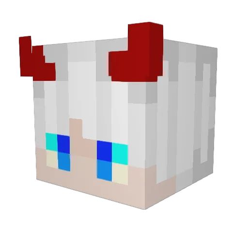 KuraaSh1 Minecraft avatar head, 3D render