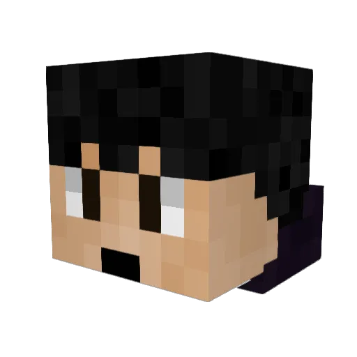 KuraiCrys Minecraft avatar head, 3D render