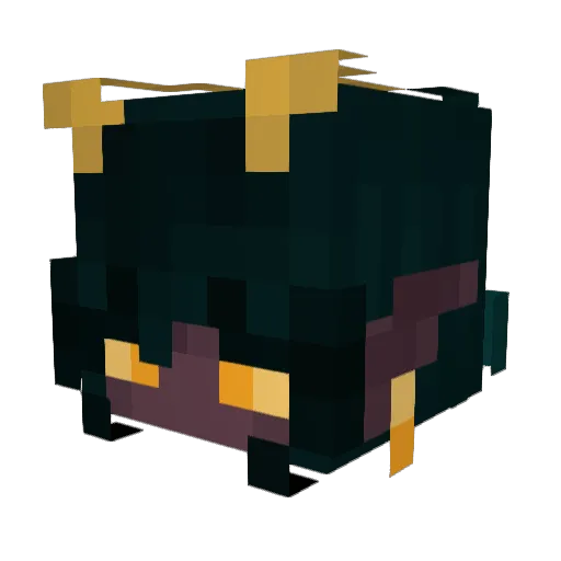 KuraiKuro Minecraft avatar head, 3D render