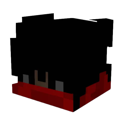 KuraiSeven Minecraft avatar head, 3D render