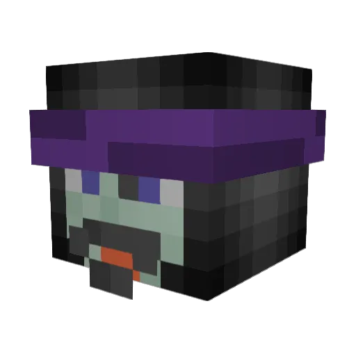 KuraiSpike Minecraft avatar head, 3D render