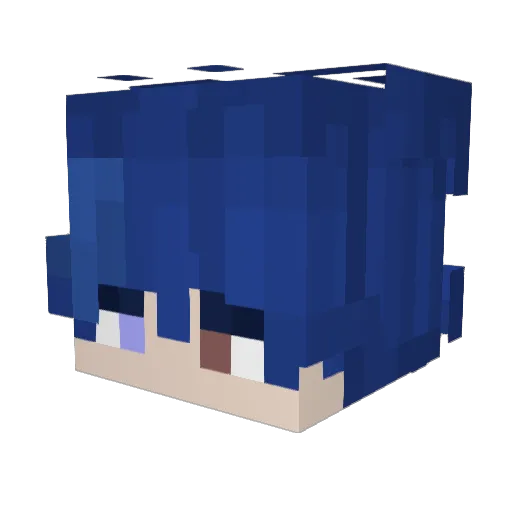 KuraiTheGreat Minecraft avatar head, 3D render