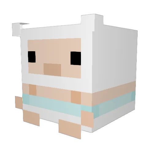 Kurai_Yuki1 Minecraft avatar head, 3D render