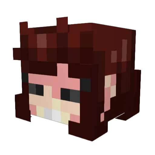 Kuraka911 Minecraft avatar head, 3D render