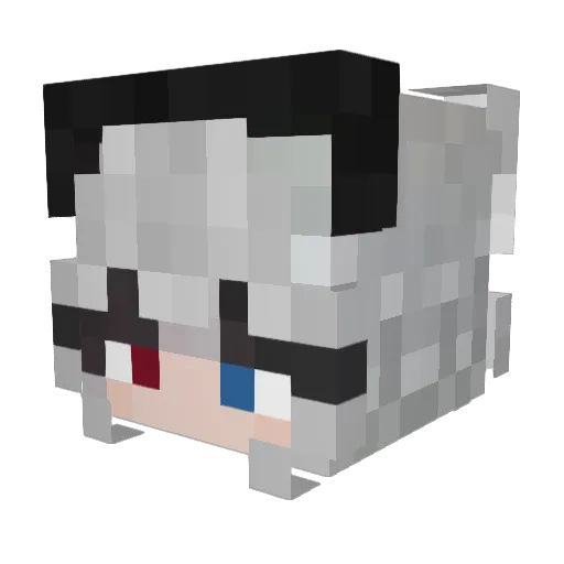 Kuralyth Minecraft avatar head, 3D render