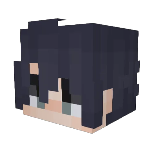 Kurama530 Minecraft avatar head, 3D render