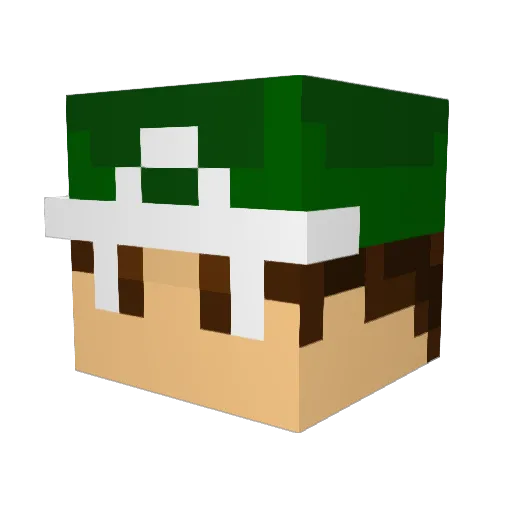 Kurama_IX Minecraft avatar head, 3D render
