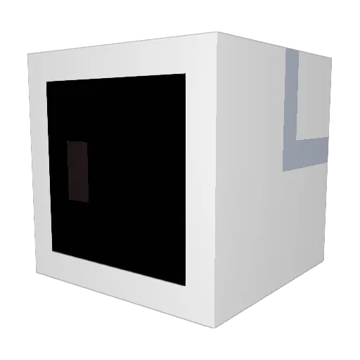 Kuraro Minecraft avatar head, 3D render