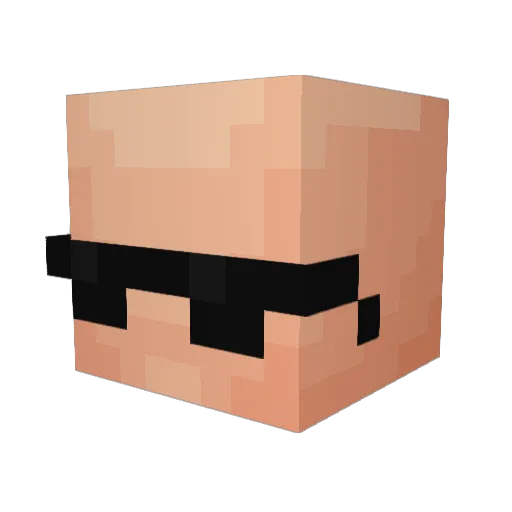 Kurashima1 Minecraft avatar head, 3D render