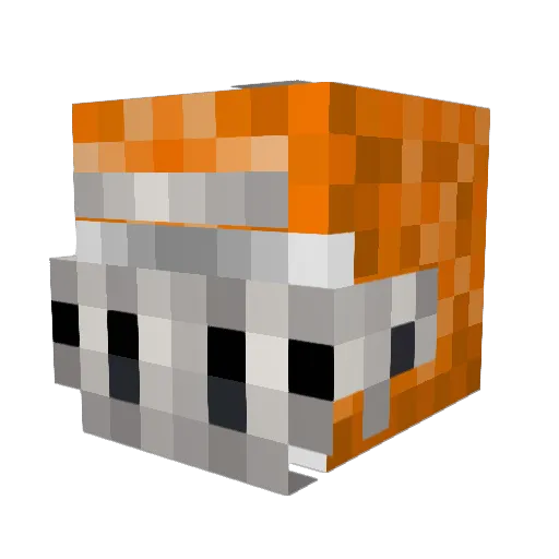Kurat73 Minecraft avatar head, 3D render